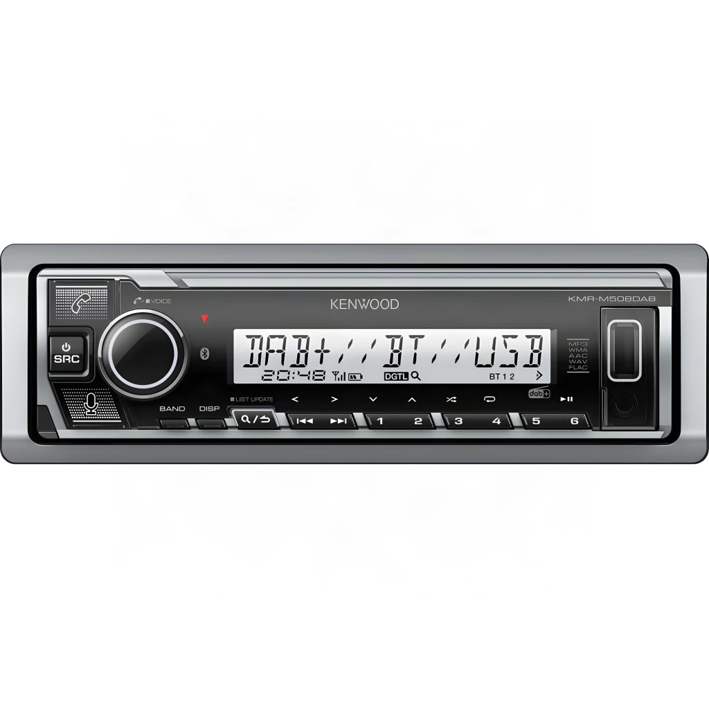 Autorradio marino Kenwood Negro 1DIN Bluetooth 4.2 KMR-M508DAB