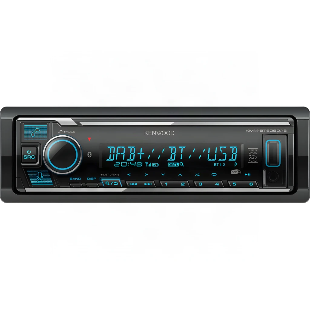 Autorradio Kenwood Negro 1 DIN Bluetooth 4.2 KMM-BT508DAB