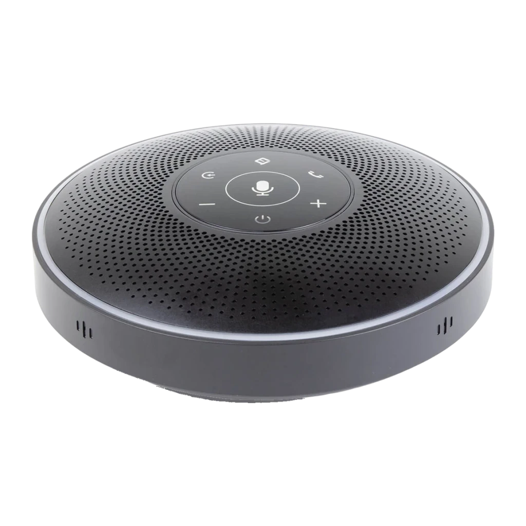 Conférencier EMEET OfficeCore M2 3W 10h Bluetooth 4.2 · USB-C · AUX Noir, détail: panneau tactile supérieur avec boutons