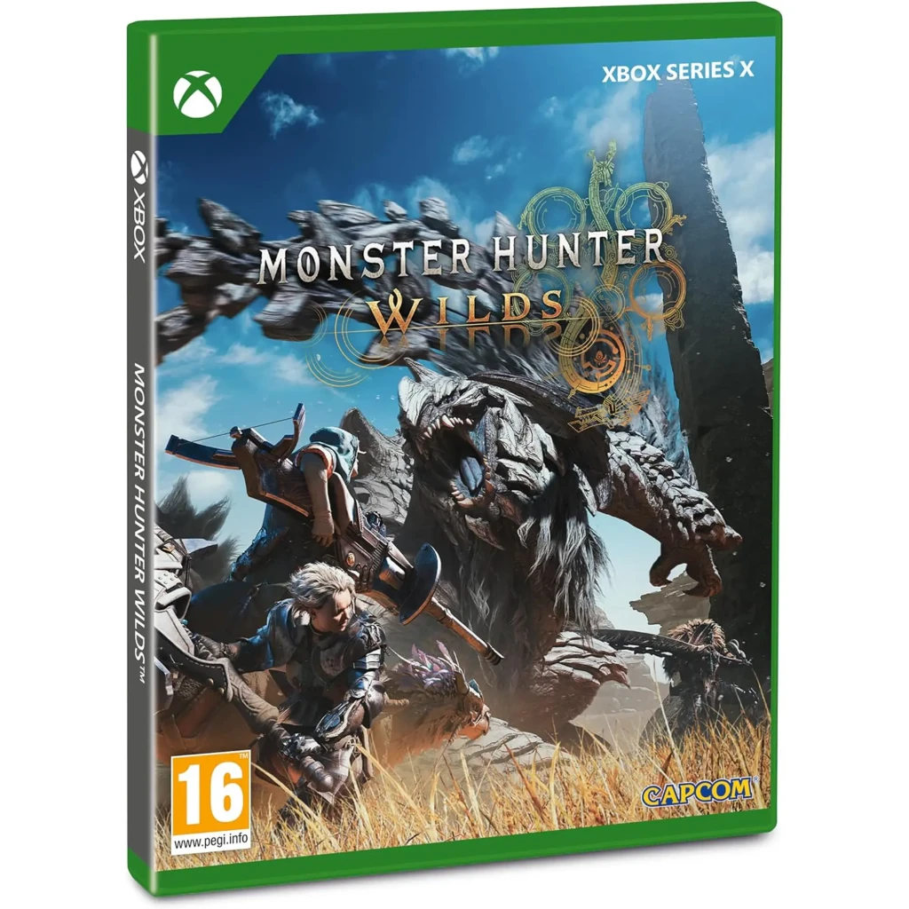 Videojuego Capcom Monster Hunter Wilds Lenticular Edition Xbox Series X, vista frontal: caja con cazadores enfrentando
