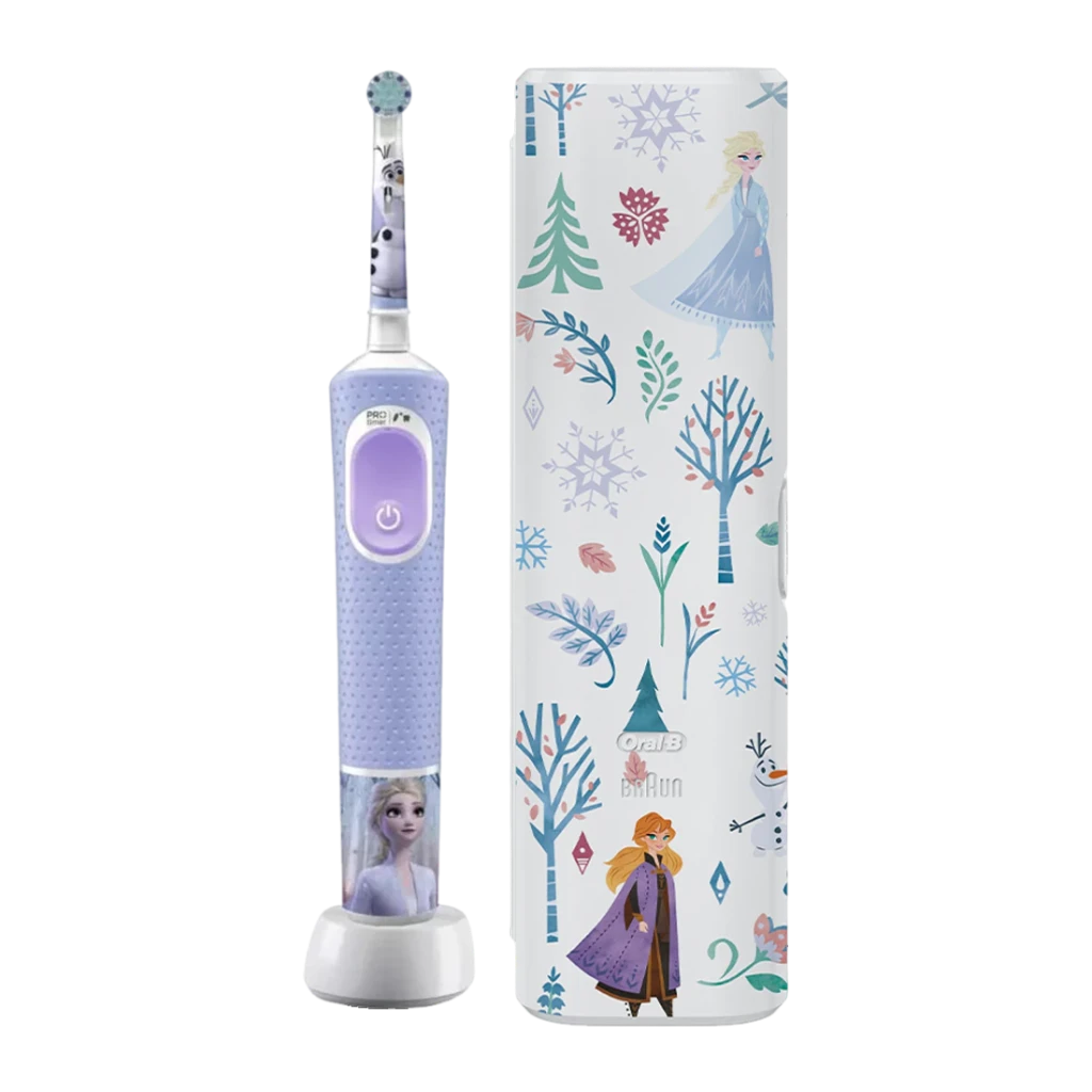 Cepillo Eléctrico Oral-B Vitality Pro 103 Kids Frozen Oscilante 3D Azul Claro/Blanco