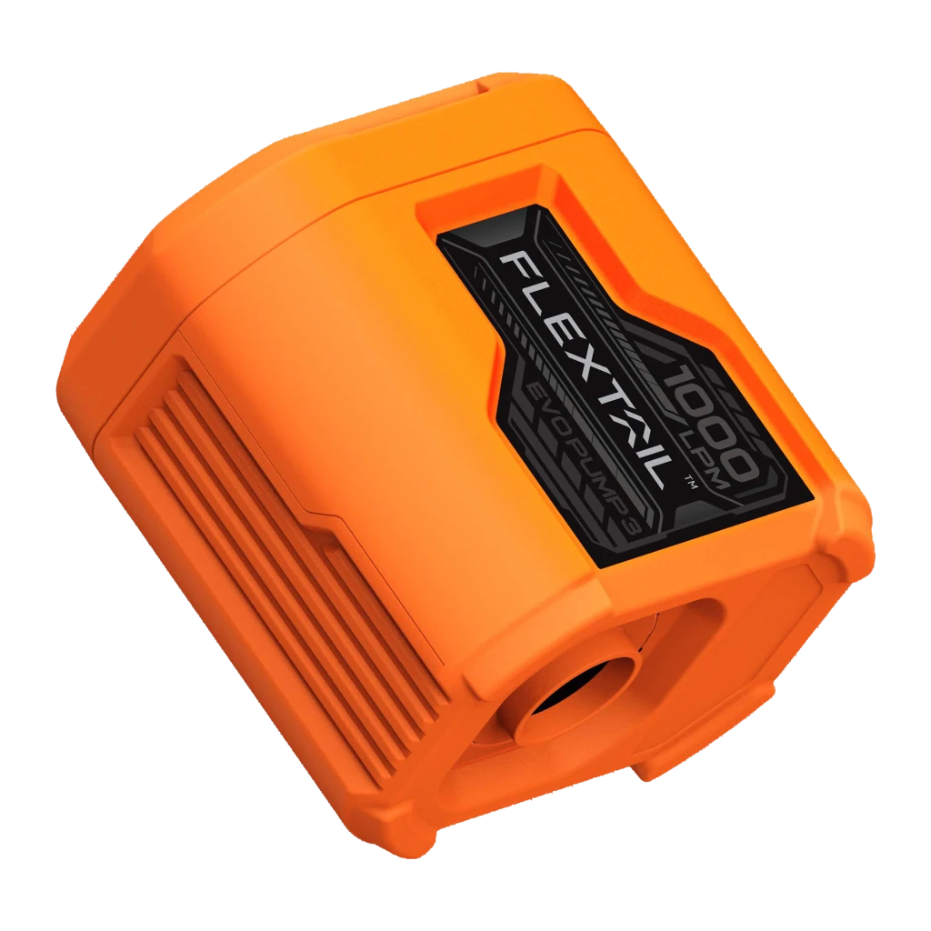 Bomba de aire portátil Flextail Evo Pump 3 Naranja USB-C recargable