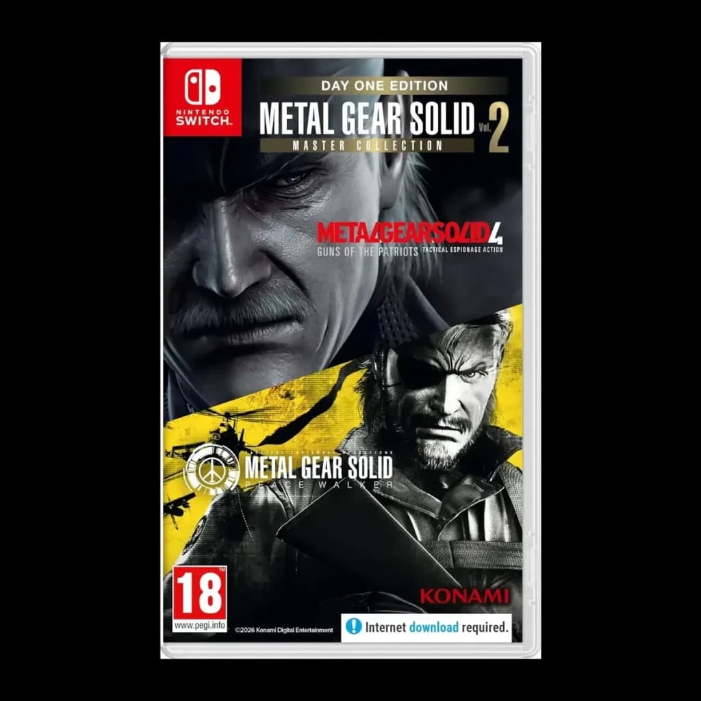 Jeu vidéo Konami Metal Gear Solid : Master Collection Vol. 2 Day One Edition Nintendo Switch, vue de face : pochette