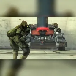 Jeu vidéo Konami Metal Gear Solid : Master Collection Vol. 2 Day One Edition Nintendo Switch, en jeu : Snake accroupi face