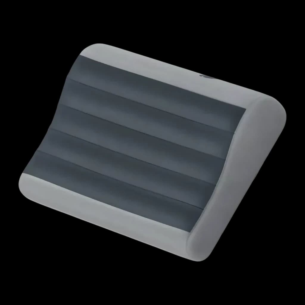 Almofada insuflável Flextail Zero Pillow Cinzento Espuma viscoelástica + TPU, detalhe: canais TPU escuros e moldura cinzenta