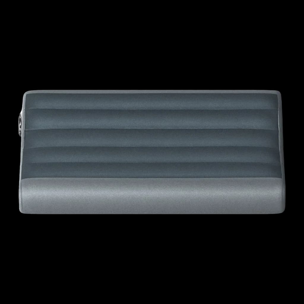 Almofada insuflável Flextail Zero Pillow Cinzento Espuma viscoelástica + TPU, vista traseira: canais horizontais em TPU