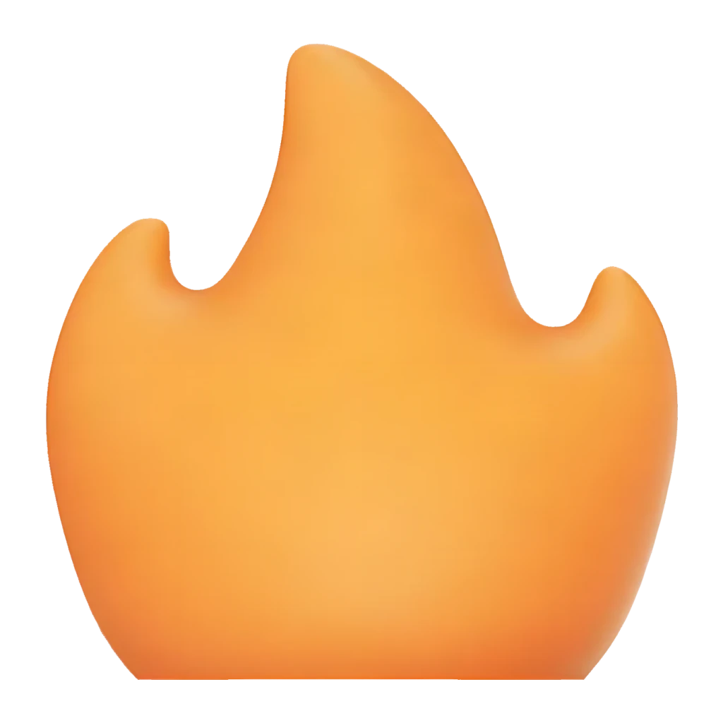 Ecrã difusor Flextail Flame para Tiny Pump 2X Laranja, vista frontal: difusor em forma de chama em tom laranja degradado