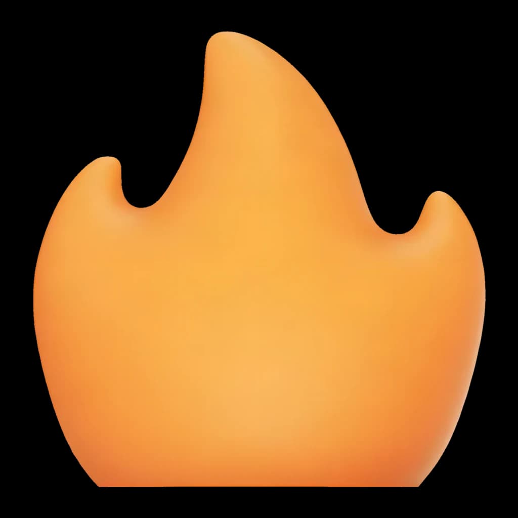 Ecrã difusor Flextail Flame para Tiny Pump 2X Laranja, vista frontal: difusor em forma de chama em tom laranja degradado