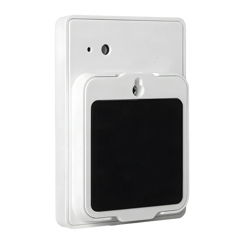 Temporizador de Cocina RainPoint Blanco E0575S, vista trasera: orificio de montaje en pared y panel trasero negro