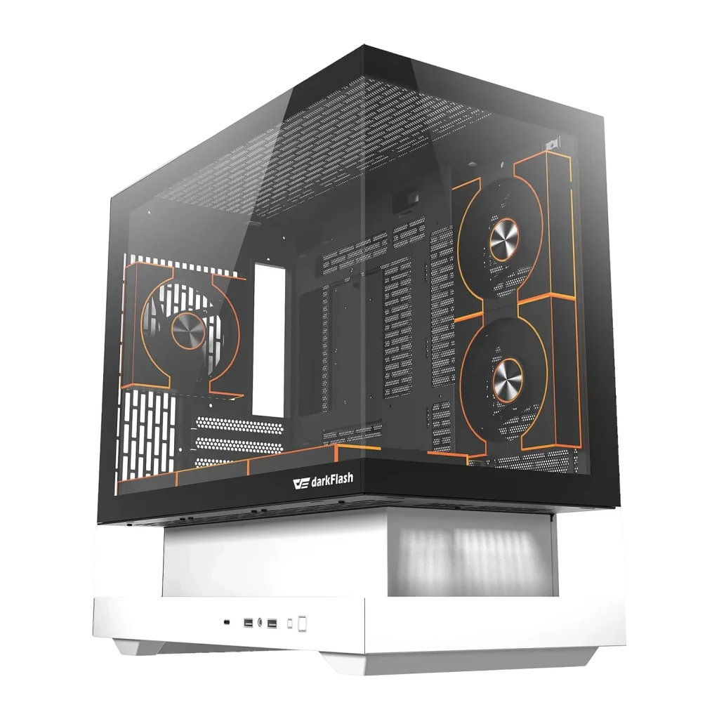 Caja PC Darkflash F1 Cristal Templado M-ATX / ITX 6 Ventiladores ARGB Blanco