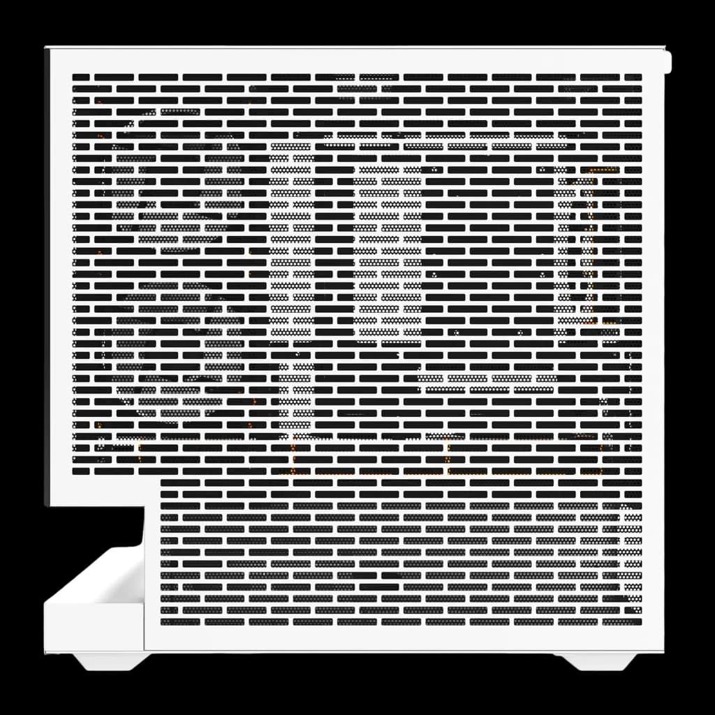 Caja PC Darkflash F1 White Cristal Templado M-ATX / ITX 6 Ventiladores ARGB, detalle: panel lateral blanco con perforaciones