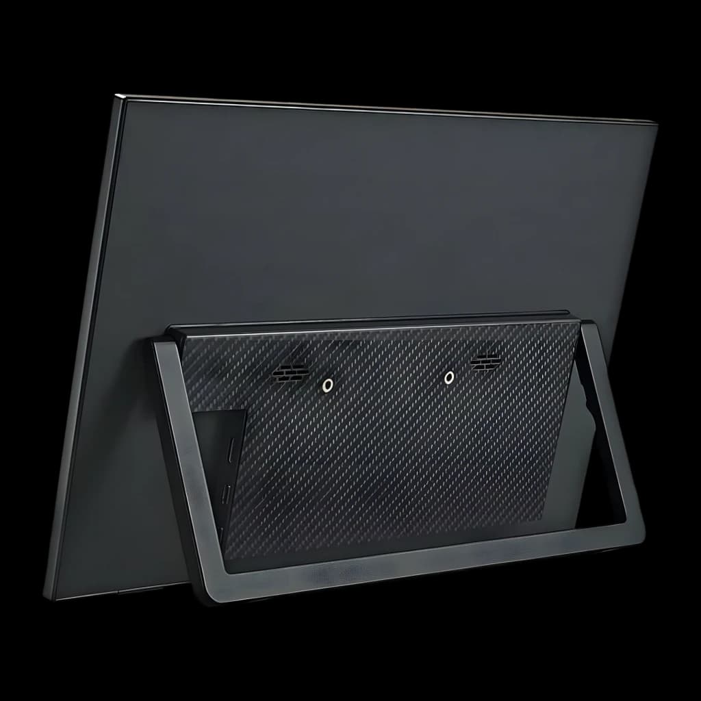 Écran Portable Tactile ANMITE 14 pouces IPS WUXGA 1920x1200 60Hz 5ms Noir A140W05T, vue arrière: support intégré et panneau