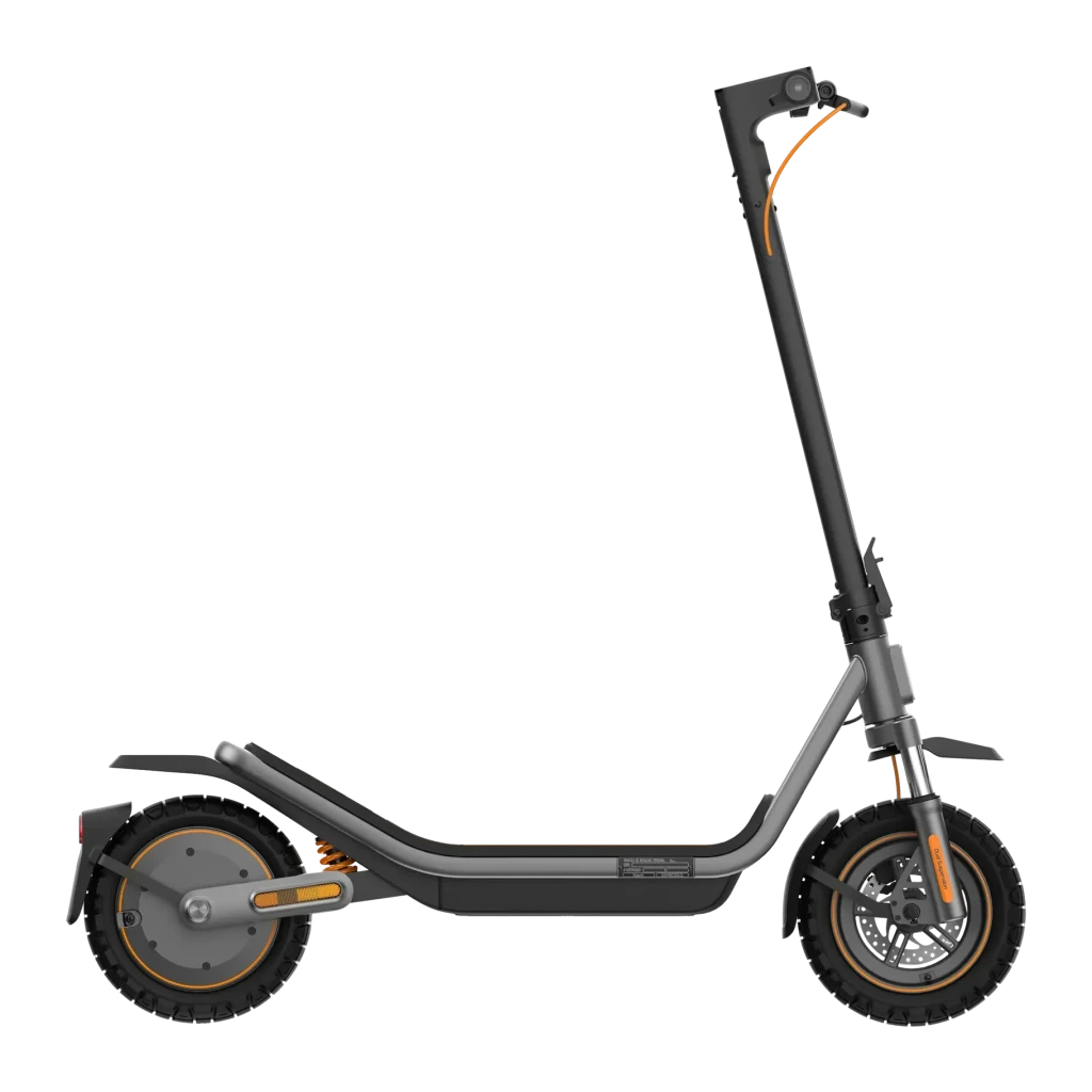 Trottinette Électrique Xiaomi Electric Scooter 6 Pro DE 400W 70km 25km/h 12 pouces Gris, détail latéral: pneus tout-terrain