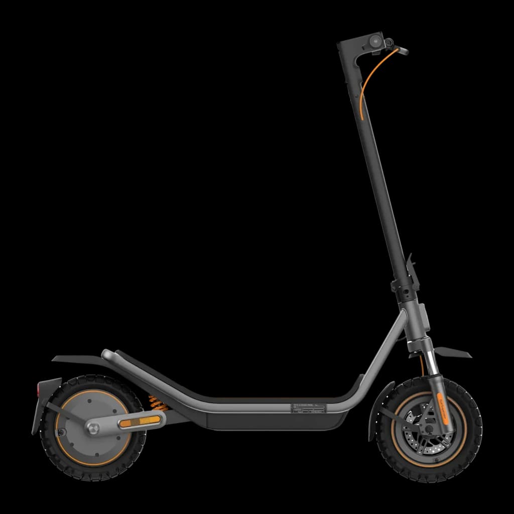 Trottinette Électrique Xiaomi Electric Scooter 6 Pro DE 400W 70km 25km/h 12 pouces Gris, détail latéral: pneus tout-terrain