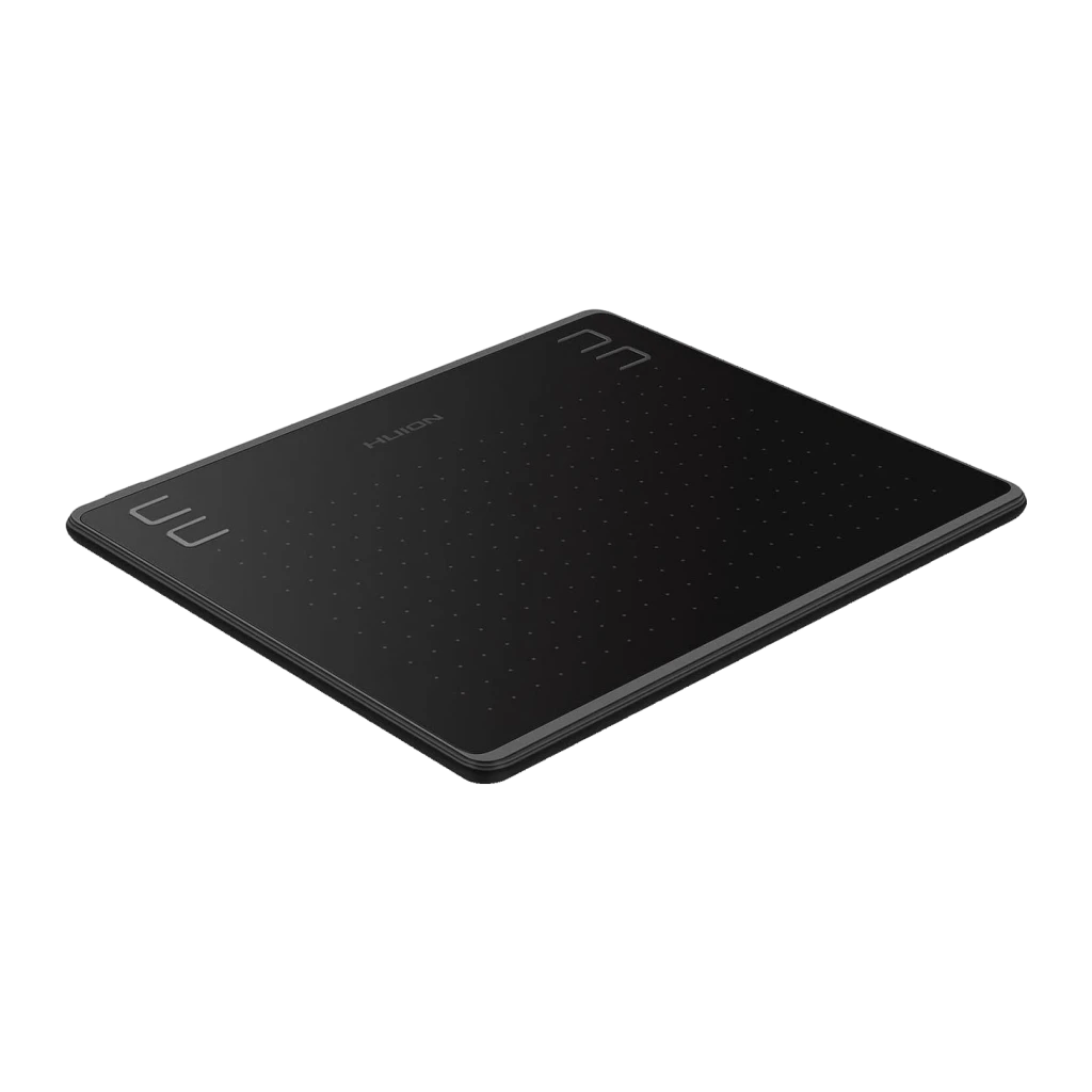 Tableta gráfica Huion HS64 Negro 6,3 pulgadas 5080 LPI 8192 niveles de presión, detalle: vista en perspectiva