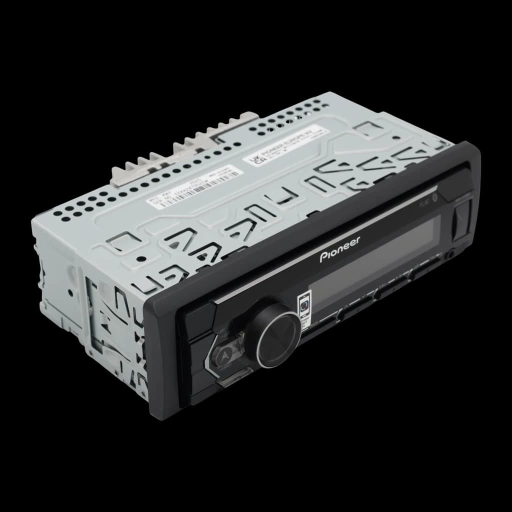 Auto-rádio Pioneer Preto 1 DIN Bluetooth MVH-S420BT, detalhe: chassi metálico lateral e frontal com ecrã e botão giratório