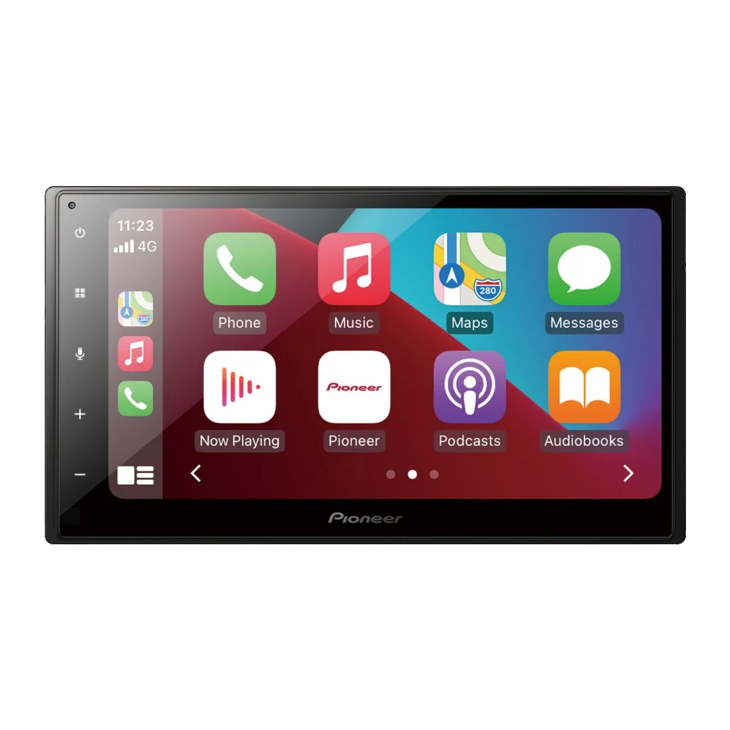 Autorradio Pioneer Negro CarPlay Android Auto Bluetooth 6.8 pulgadas SPH-DA160DAB, vista frontal: pantalla táctil