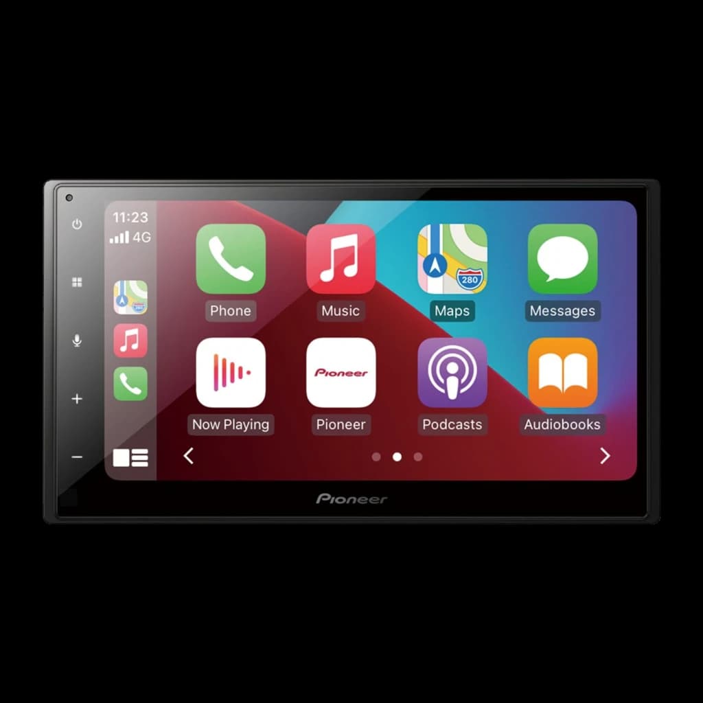 Autorradio Pioneer Negro CarPlay Android Auto Bluetooth 6.8 pulgadas SPH-DA160DAB, vista frontal: pantalla táctil