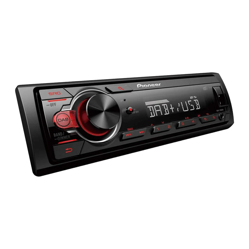 Autorradio Pioneer 1 DIN DAB+ Antena incluida Negro MVH-130DABAN