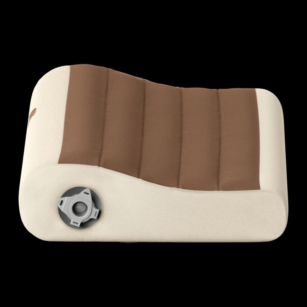 Almofada insuflável Flextail Zero Pillow Castanho Espuma viscoelástica + TPU 40x30cm, detalhe: válvula de insuflagem