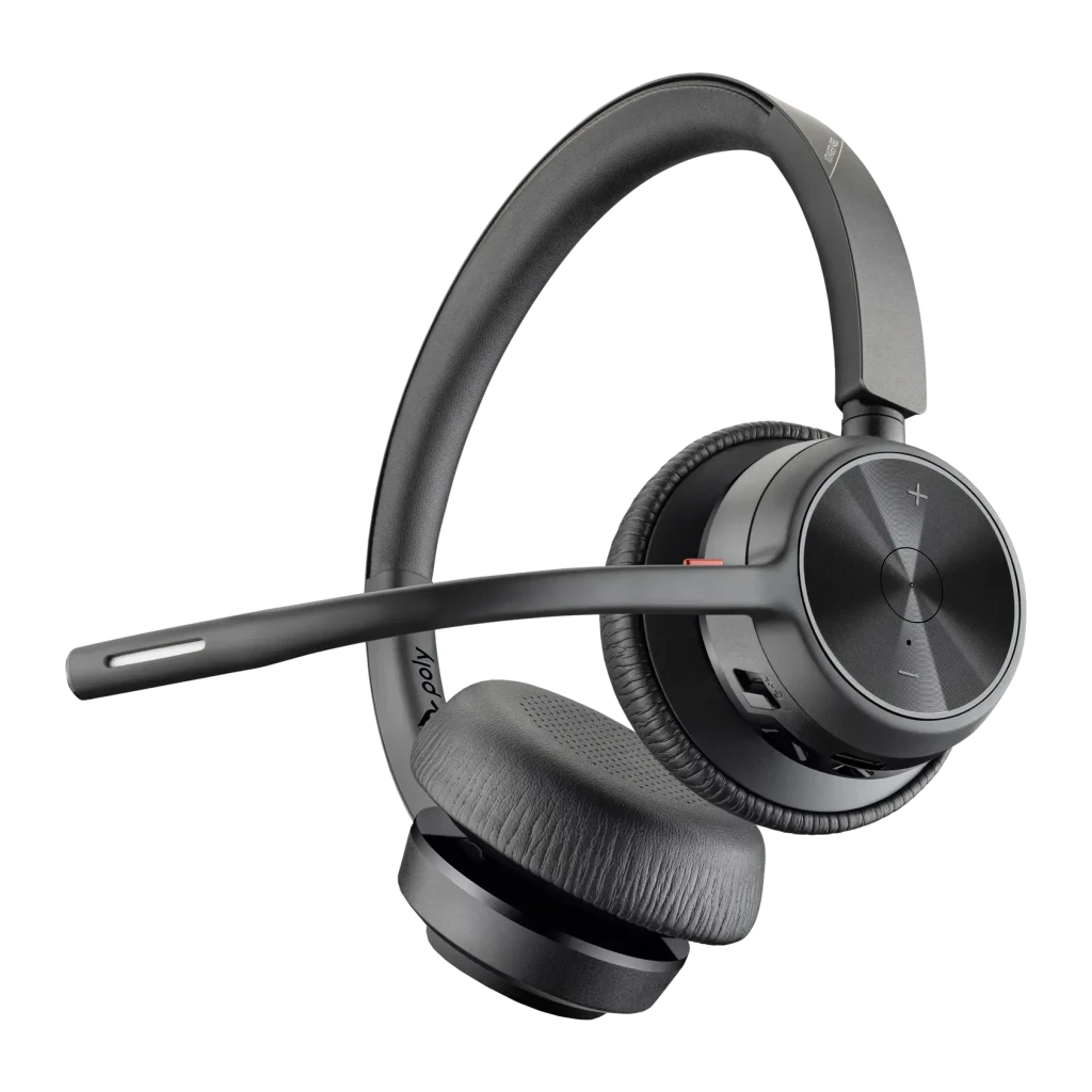 Auriculares Poly Voyager 4320 USB-C Diadema Bluetooth 5.1 47h Negro, detalle: micrófono extensible, botones +/-