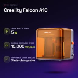 Graveur Laser Creality Falcon A1C Gris 5W - caractéristiques