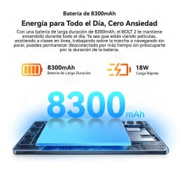 Oscal Bolt 2 13.4 8GB/128GB Gris 4G LTE Dual SIM 11 pulgadas IPS 90Hz Unisoc T7250 - batería 8300mAh y carga