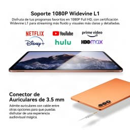 Oscal Bolt 2 13.4 8GB/128GB Gris 4G LTE Dual SIM 11 pulgadas IPS 90Hz Unisoc T7250 - pantalla 1080P Widevine L1