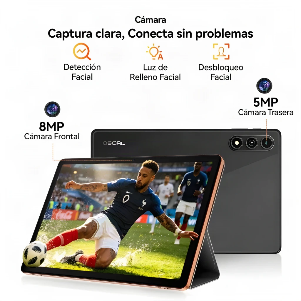 Oscal Bolt 2 13.4 8GB/128GB Gris 4G LTE Dual SIM 11 pulgadas IPS 90Hz Unisoc T7250, cámaras: frontal 8MP y trasera 5MP