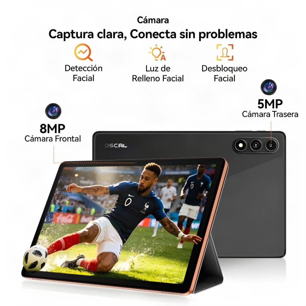 Oscal Bolt 2 13.4 8GB/128GB Gris 4G LTE Dual SIM 11 pulgadas IPS 90Hz Unisoc T7250 - frontal 8MP y trasera 5MP