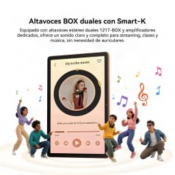 Oscal Bolt 2 13.4 8GB/128GB Gris 4G LTE Dual SIM 11 pulgadas IPS 90Hz Unisoc T7250 - pantalla con app de música