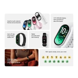 Xiaomi Smart Band 11 NFC Rosa GPS integrado Monitor de Saúde 5ATM - cores, ecrã AMOLED, bateria, frequência