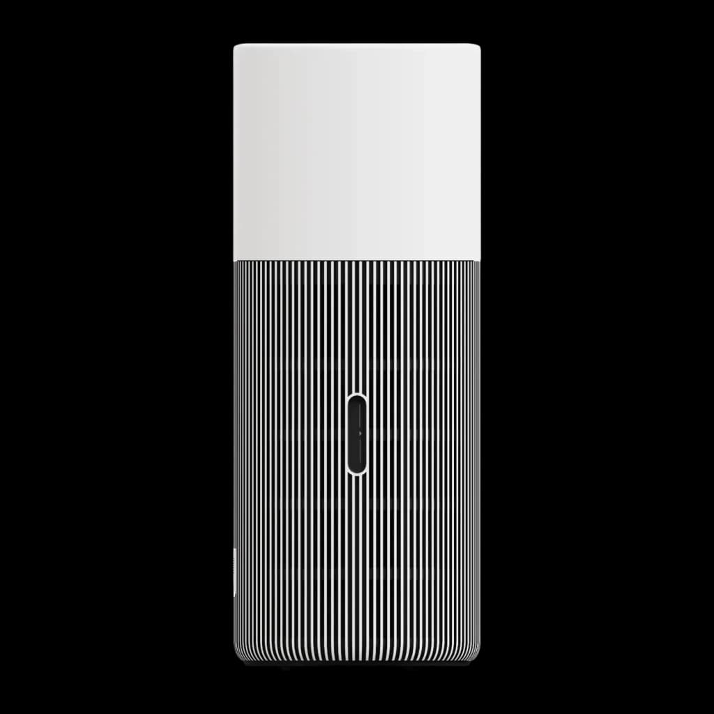 Purificador de Ar Xiaomi Mijia Smart Air Purifier with Humidification Pro 8L Branco, detalhe frontal: grelha de lâminas
