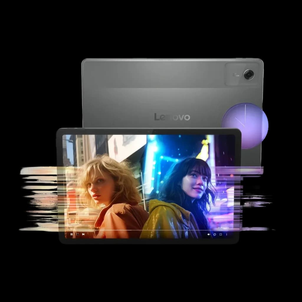 Lenovo Idea Tab 5G 6GB/128GB Gris 11 pulgadas IPS 90Hz Dimensity 6300 7040mAh, detalle: pantalla con vídeo vibrante