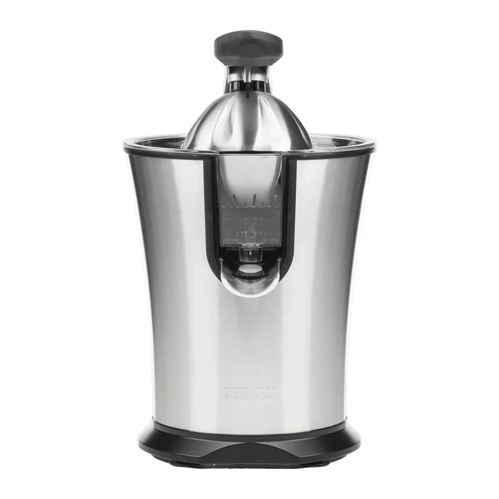 Exprimidor Princess Master Juicer Pro 300W 1 Velocidad Negro/Acero Inoxidable 201860, detalle: cuerpo cilíndrico de acero