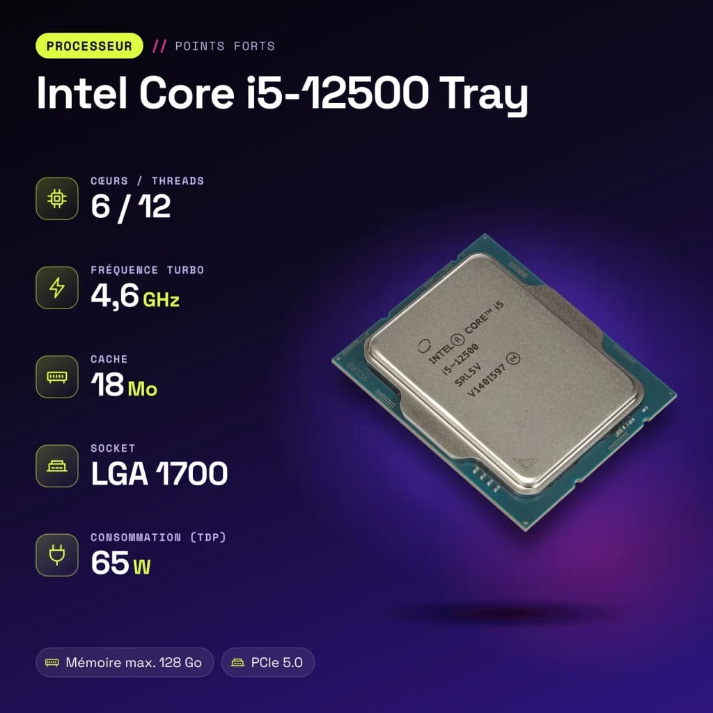 Intel Core i5-12500 Tray 6 Núcleos LGA1700 - características