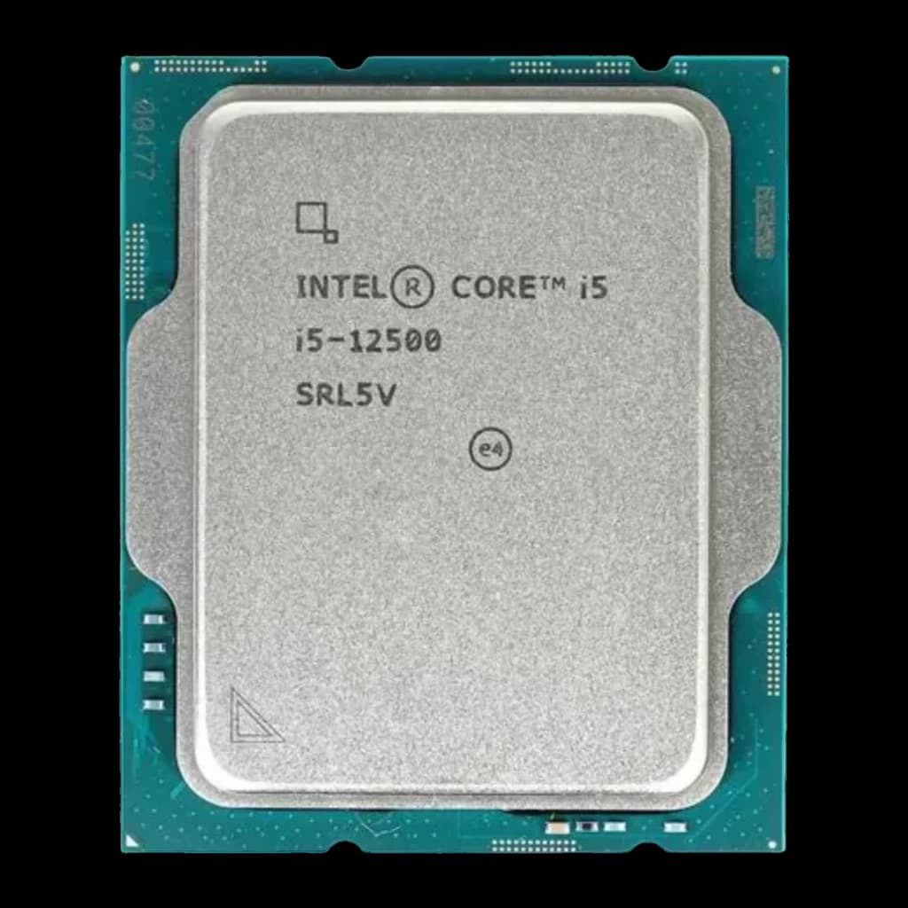 Intel Core i5-12500 Tray 6 Núcleos LGA1700, detalhe: IHS prateado com gravação i5-12500 SRL5V e PCB verde
