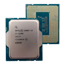 Intel Core i5-12500 Tray 6 Núcleos LGA1700, detalhe: IHS prateado com serigrafia e verso com contactos dourados LGA1700