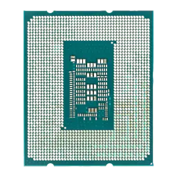 Intel Core i5-12500 Tray 6 Núcleos LGA1700, vista traseira: contactos LGA e componentes SMD no substrato verde