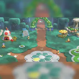 Jeu vidéo Nintendo Super Mario Bros. Wonder Nintendo Switch 2 Edition en cours: carte du monde avec arche florale