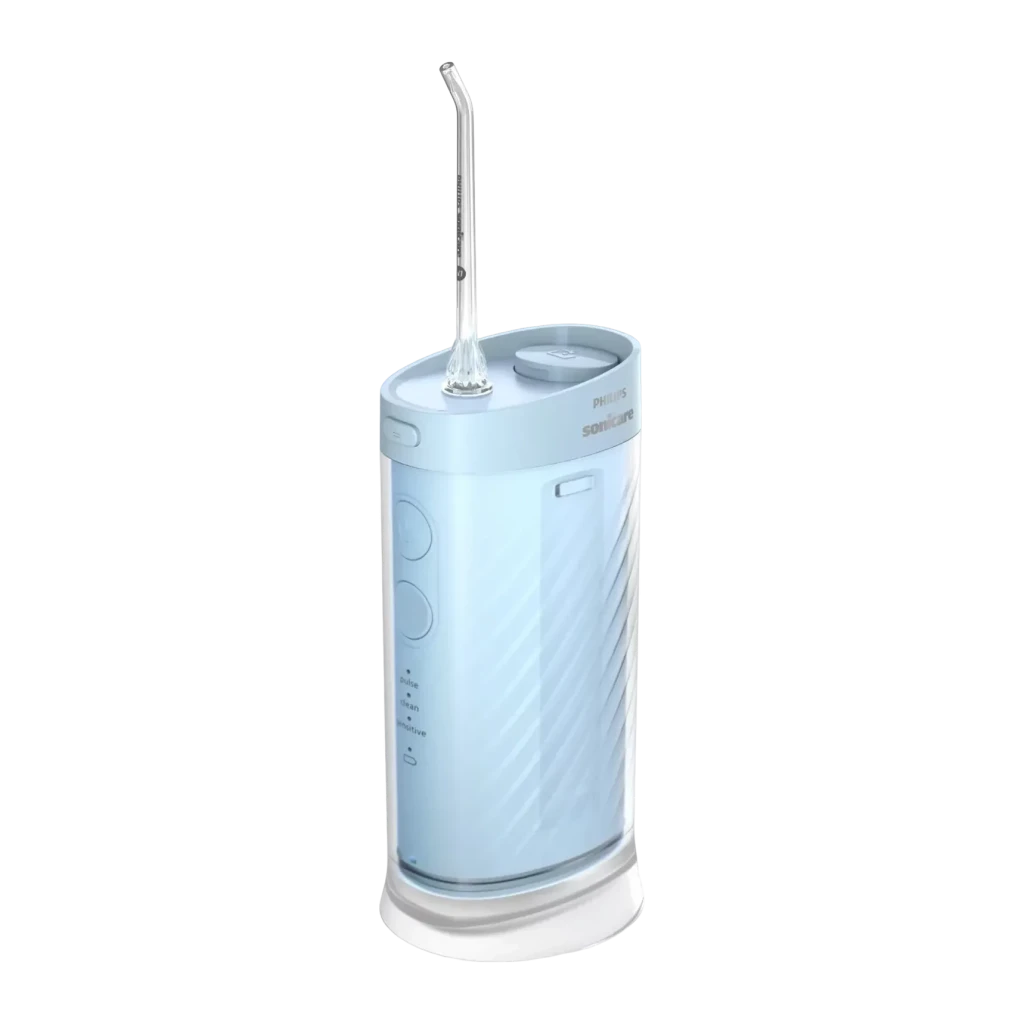 Irrigador dental Philips Sonicare Compact Flosser 1000 Sin Cable 3 Niveles Azul HX3333/24