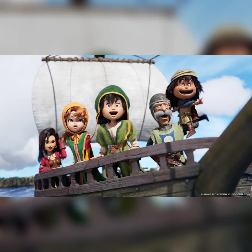 Jeu vidéo Square Enix Dragon Quest VII: Reimagined Nintendo Switch 2, en cours d'utilisation: cinq personnages 3D