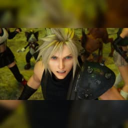 Jeu vidéo Square Enix Final Fantasy VII Rebirth Nintendo Switch 2, en jeu: Cloud Strife en gros plan avec les personnages