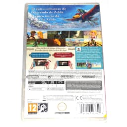 Videojuego Nintendo The Legend of Zelda: Skyward Sword HD Switch, vista trasera: carátula posterior con texto en español
