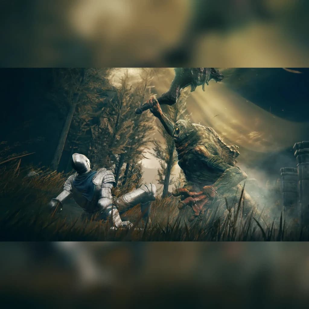 Jogo da Bandai Namco Entertainment «Elden Ring: Shadow of the Erdtree» para a Xbox Series X, em uso: cavaleiro blindado
