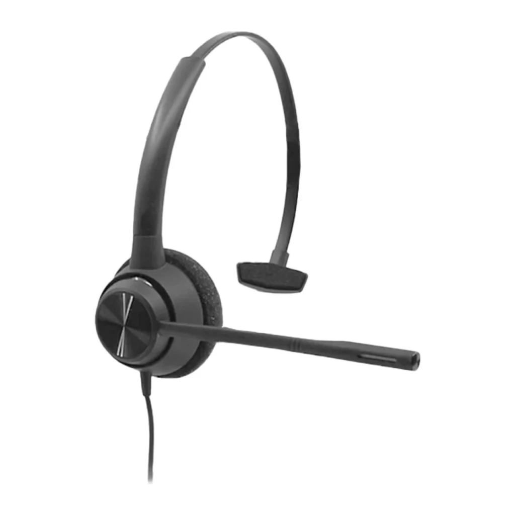 Casque Poly EncorePro 310 USB-A Mono Réduction de bruit Serre-tête USB Type A Noir, détail: coque unique avec microphone