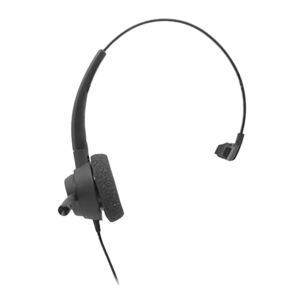 Casque Poly EncorePro 310 USB-A Mono Réduction de bruit Serre-tête USB Type A Noir, vue arrière: bras micro avec mousse