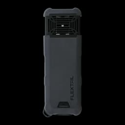 Repelente de mosquitos Flextail Max Repel S IP65 9600mAh Powerbank Cinzento, vista frontal: corpo cinzento com grelha