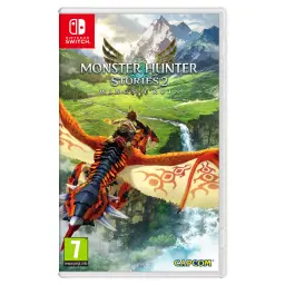 Videojuego Capcom Monster Hunter Stories 2: Wings of Ruin Nintendo Switch, vista frontal: carátula con jinete sobre dragón