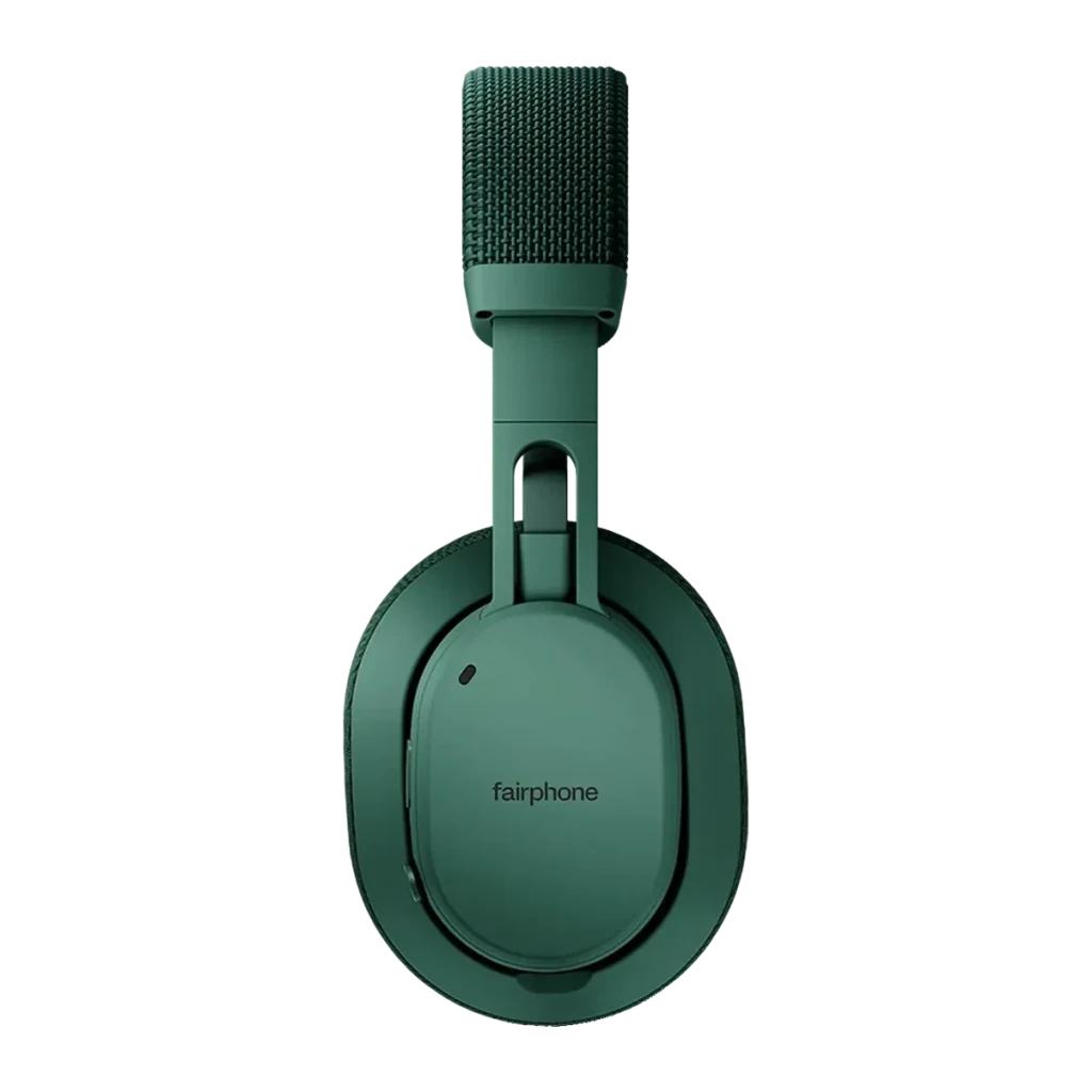 Auriculares Fairphone Fairbuds XL Cancelación de Ruido Diadema Bluetooth 5.1 Verde, vista lateral: auricular derecho